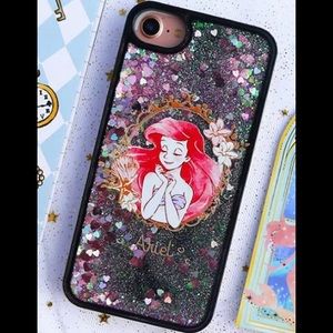 Ariel The Little Mermaid Waterfall Glitter iPhone 7 Plus/8 Plus Case